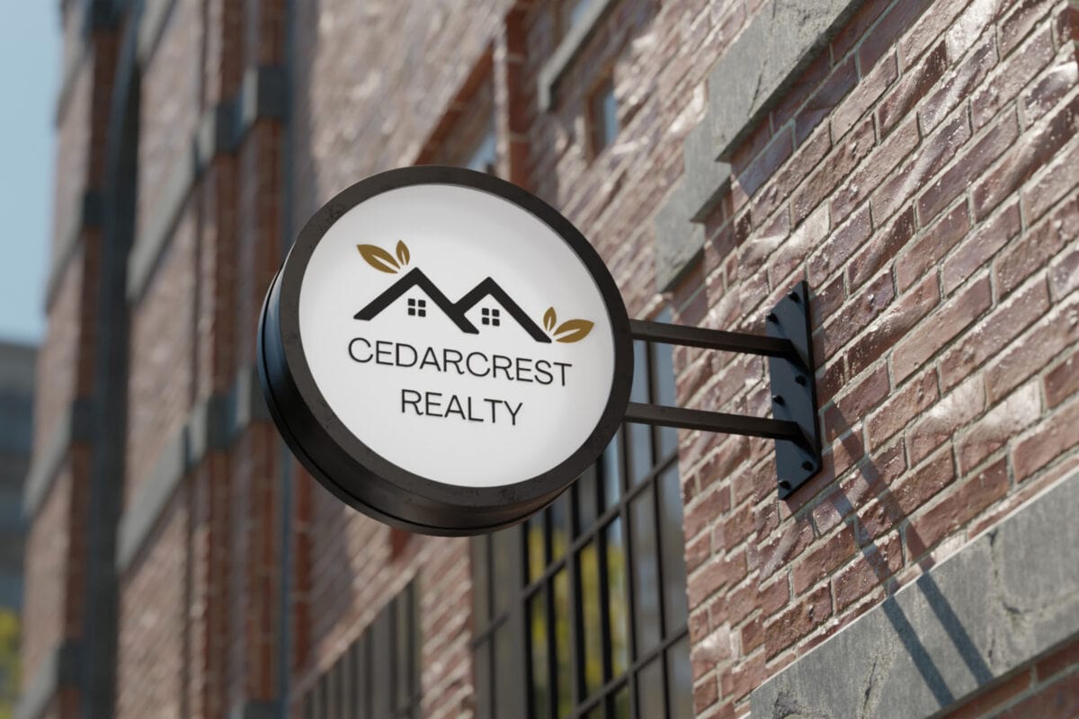 Cedarcrest Realty Blade Sign