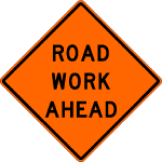 Construction Signs Road Work Ahead