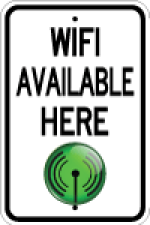 Wifi available custom traffic signs
