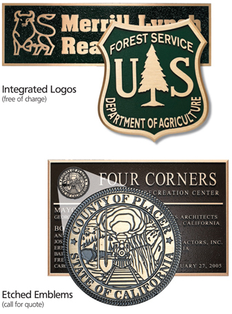 Metal Plaque Logo & Emblems