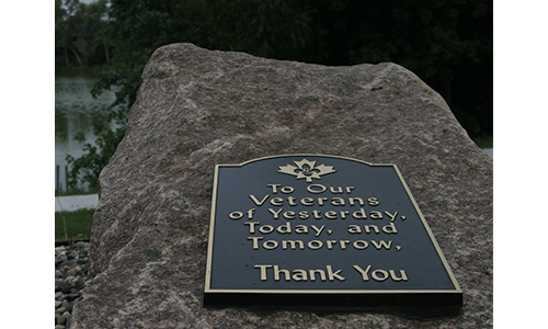 Veterans memorial plaque Twin Cities