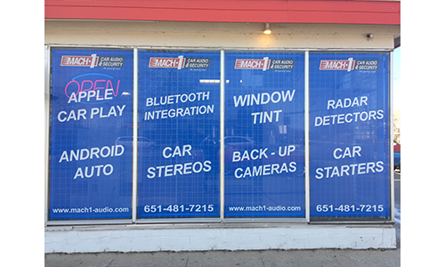 Perforated window graphics