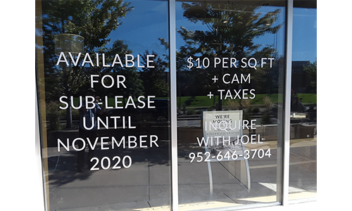 For lease window graphics