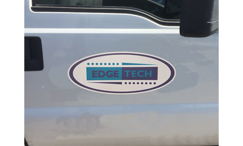 Vehicle magnetic sign for company vehicles